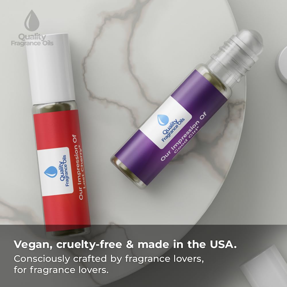 Quality Fragrance Oils' Grey Vetiver Impression #153 | Long-Lasting Perfume Oil, Alcohol-Free, Strong Scent, 10ml Roll-On | Affordable Alternative to Designer Fragrances