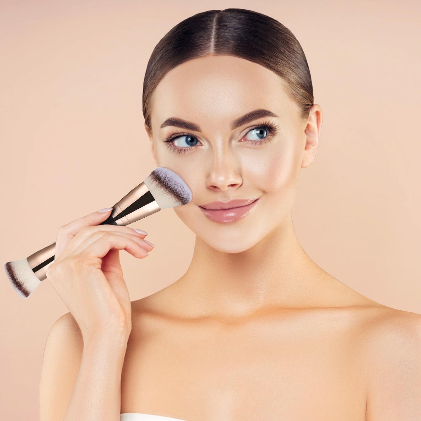 3 Pcs Cream Contour Stick Makeup Kit, Shades with Highlighter, Blush and Bronzer Contour Stick for Sculpt the Cheeks, Waterproof, Matte & Dewy Finish (Universal,#03+#08+#13)