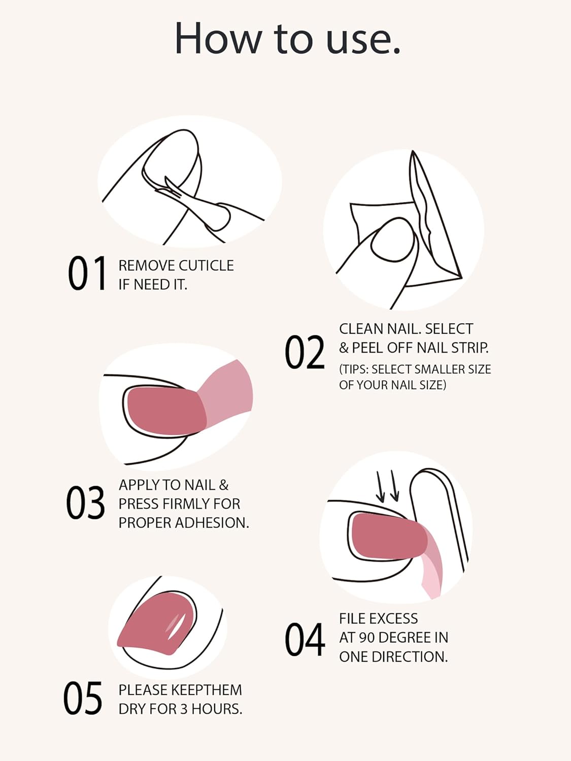 Pre Cured Gel Nail Strips - 44PCS Salon Quality Gel Nail Stickers - Long Lasting Polish Wraps for Women no UV Light Needed Easy Apply& Remove (Gothic Purple)