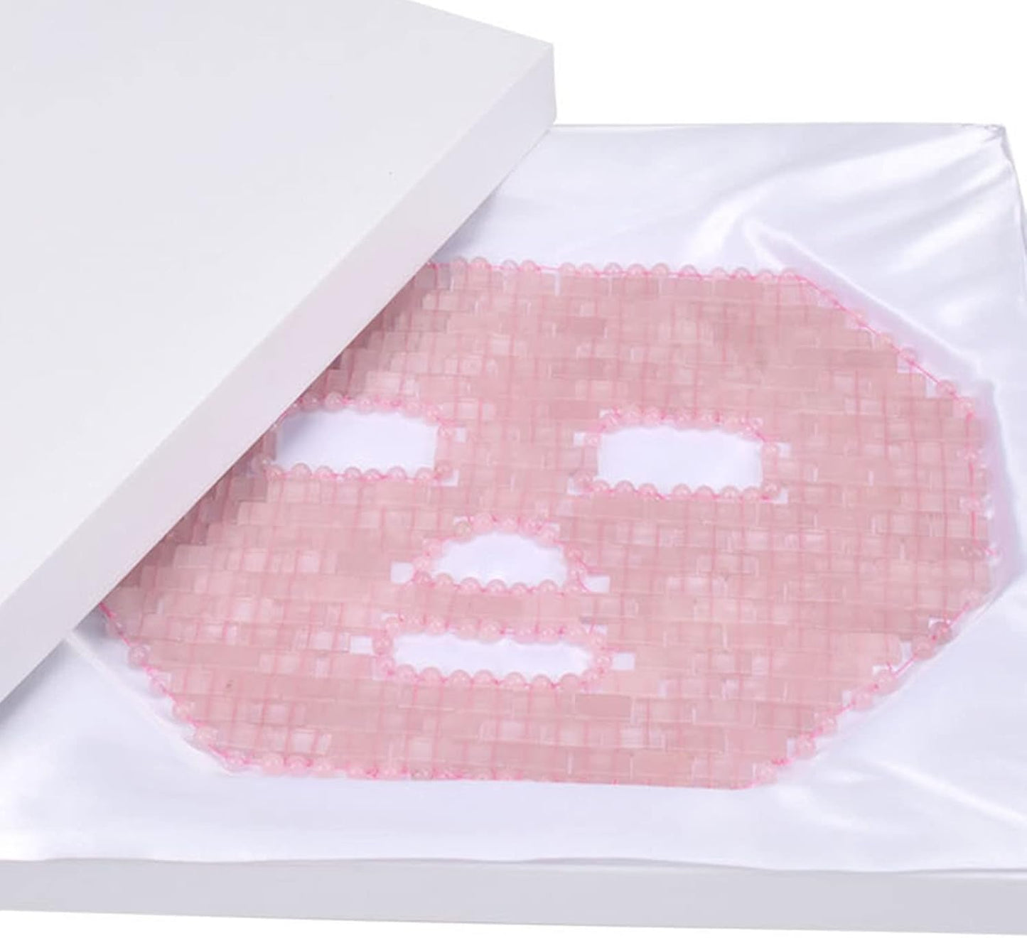 Rose Quartz Mask|100% All Natural Jade Face Mask|Diminish Puffiness|Soothe Eye Fatigue|Dark Circles Face Caring