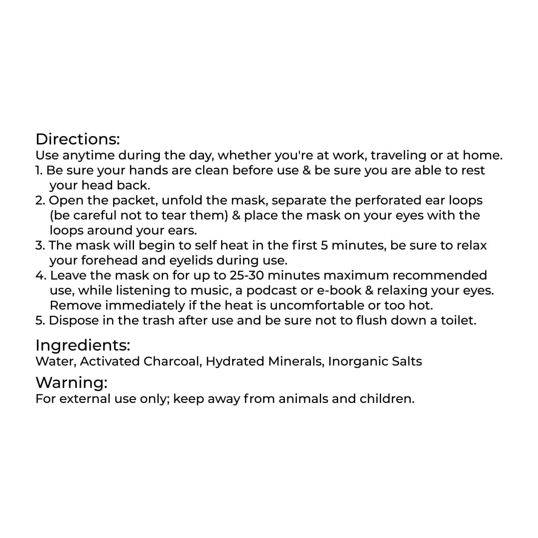 Steamtech Self Heated Eye Mask for Dry Eyes - Eye Doctor Approved Heated Eye Masks -Warm Compress for Fatigue & Dryness ā Perfect Puffy Eyes & Dry Eye Relief, Disposable, Spa Experience (5)