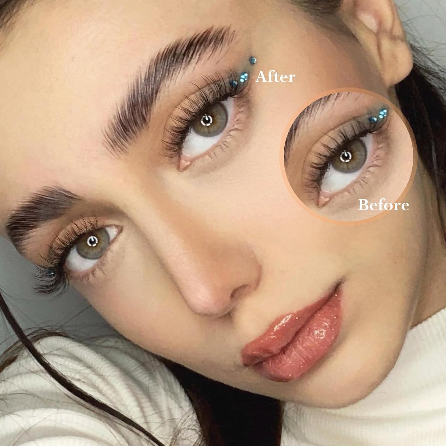 Brown Lash Clusters Wispy Eyelash Clusters Eyelash Extensions Natural Cluster Lash Extensions 168pcs CD-Curly DIY Individual Lashes