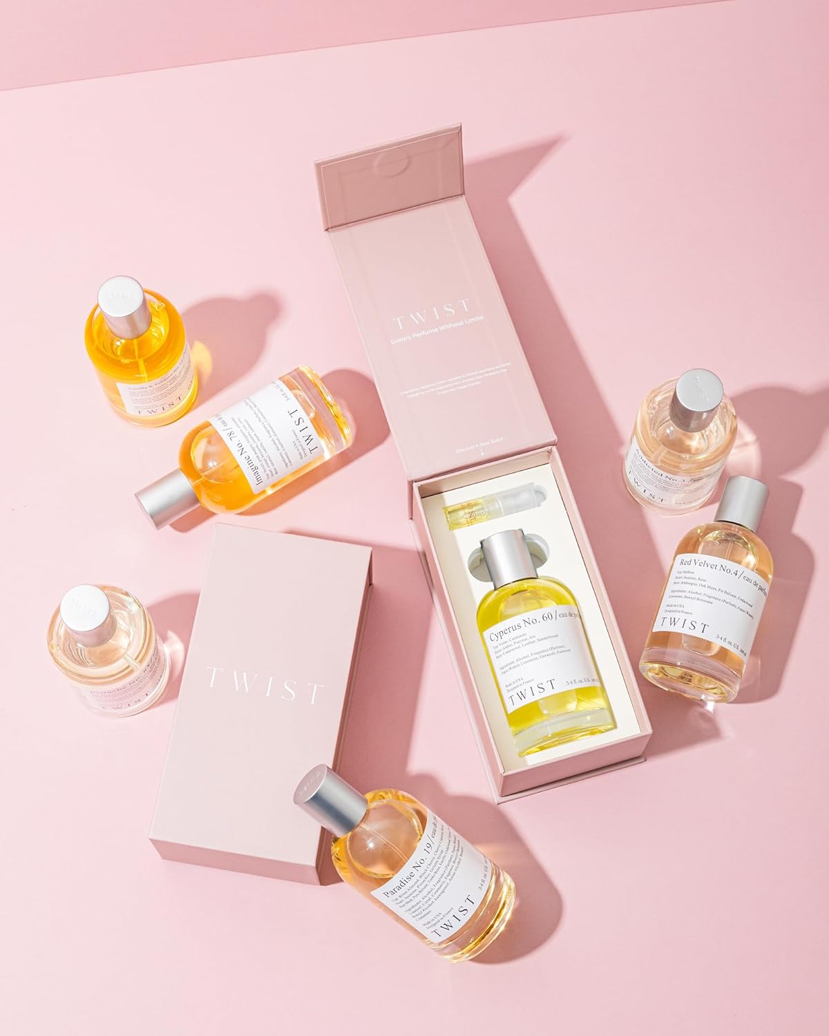 Twist Infinity No. 123 - Eau De Parfum Inspired by Lo. V. Imagination, Long-Lasting Perfume For Men, Citrus & Black Tea, Vegan, Clean Ingredients, Fragrance - Spray 100 ml | 3.4 fl. oz.