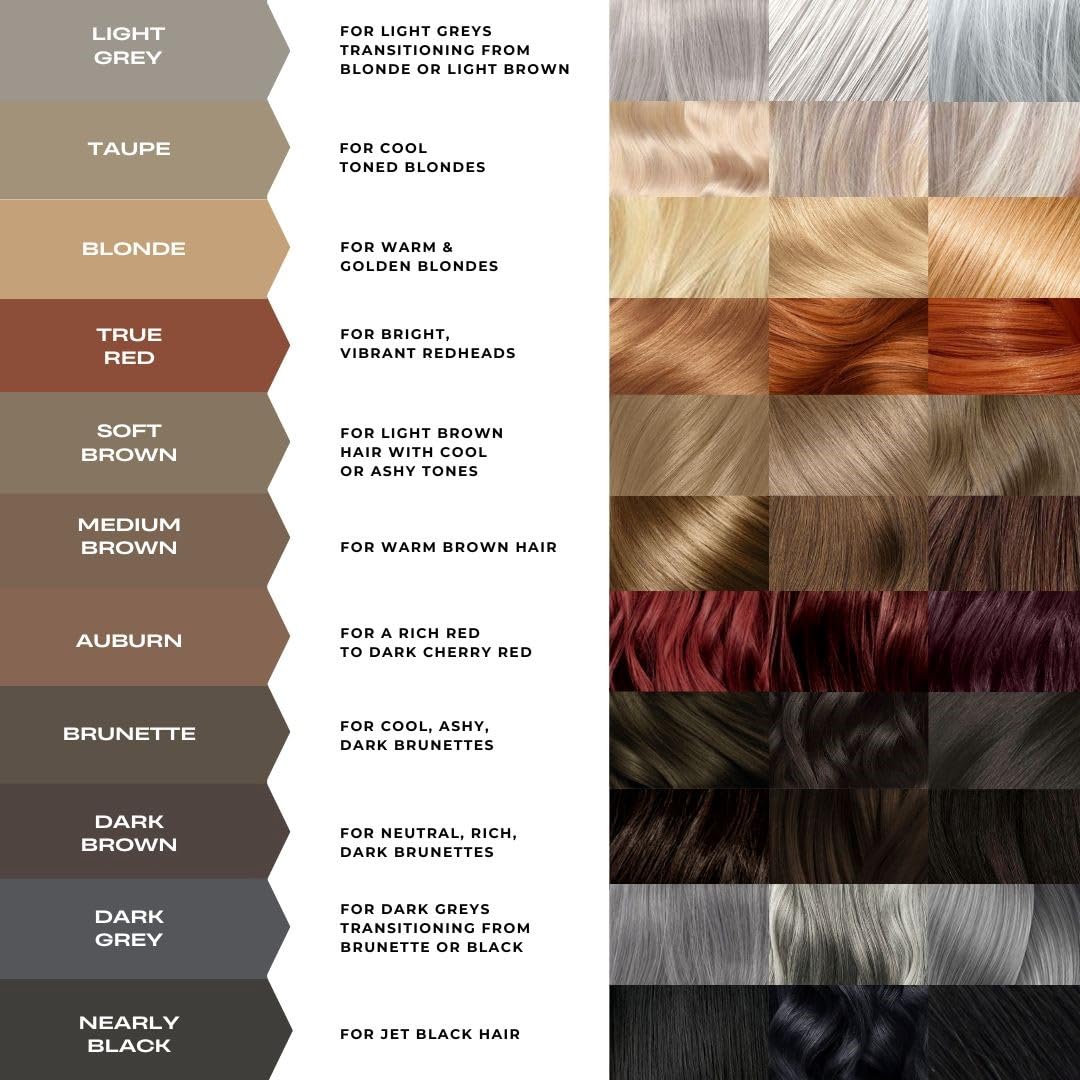 MADLUVV Brow Stamp Refill* - Color Stamp for Brows & Root Touch Up for Women & Men, Instantly Conceal Hair Loss, Grey Hair, Thinning Hair with Stain-Proof/Smudge-Proof Powder Formula (Medium Brown)