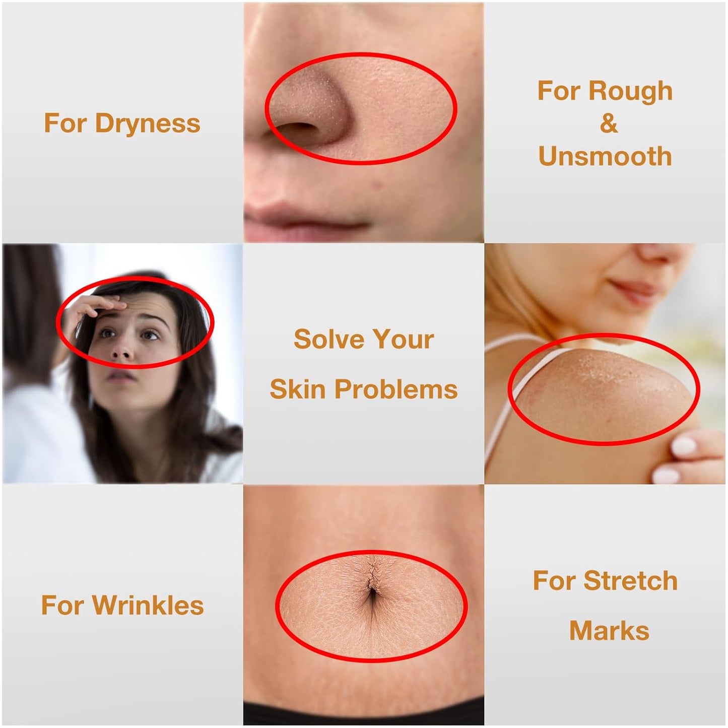 2PCS Folic Acid&Amino Acid,Essence combination of oil and lotion,Age-Defying Vegetable Glycerine for Skin Firms, Smooth, Anti Stretch Mark, Moisturizing 6.7 OZ +3.7 OZ