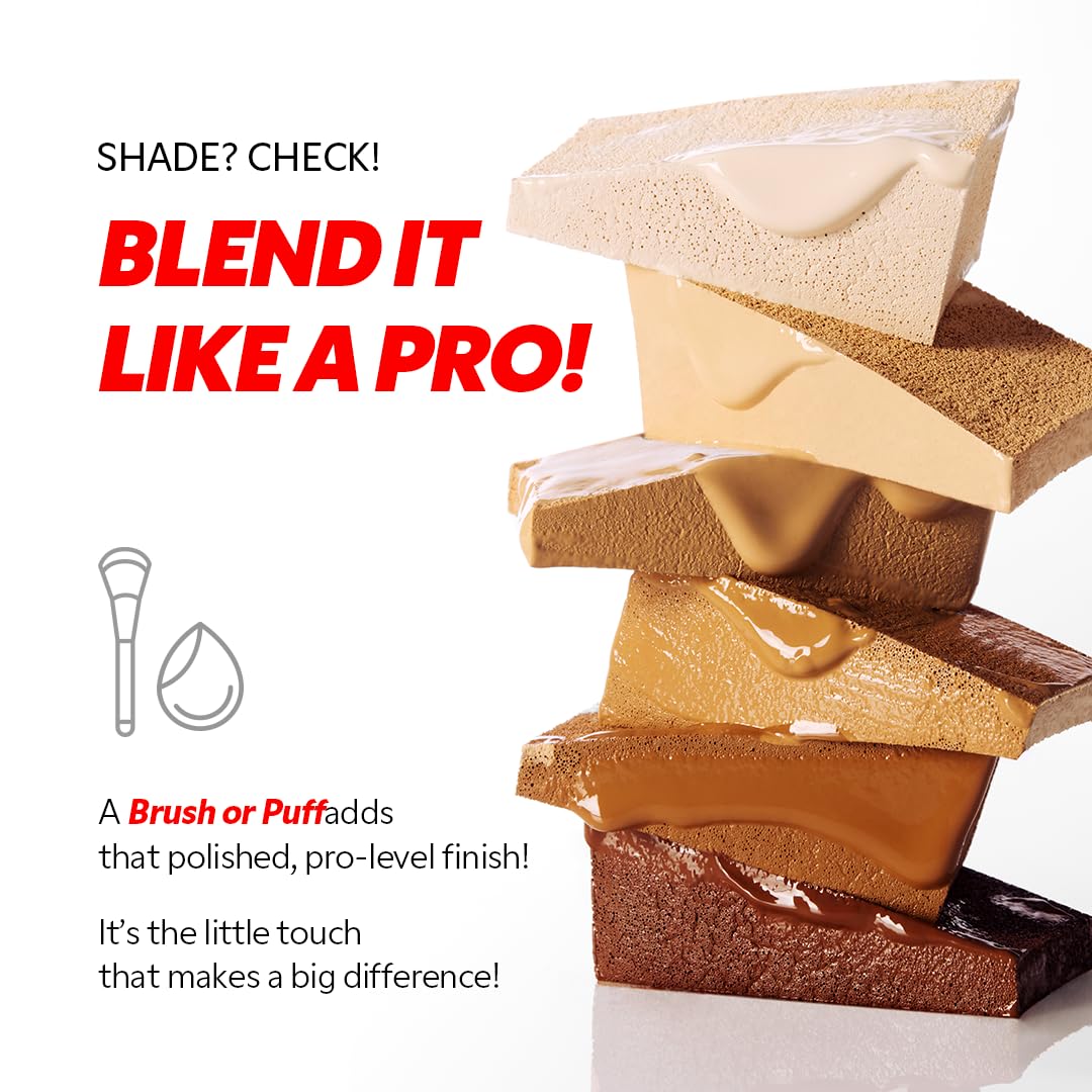 TIRTIR Mask Fit Red FoundationㅣLong Lasting Flawless Coverage, Energy Essence, Lightweight, Hydrating, Pore-Blurring, Breathable Satin Finish, Makeup, Radiant Skin, #55N Espresso, 1.01 Fl Oz