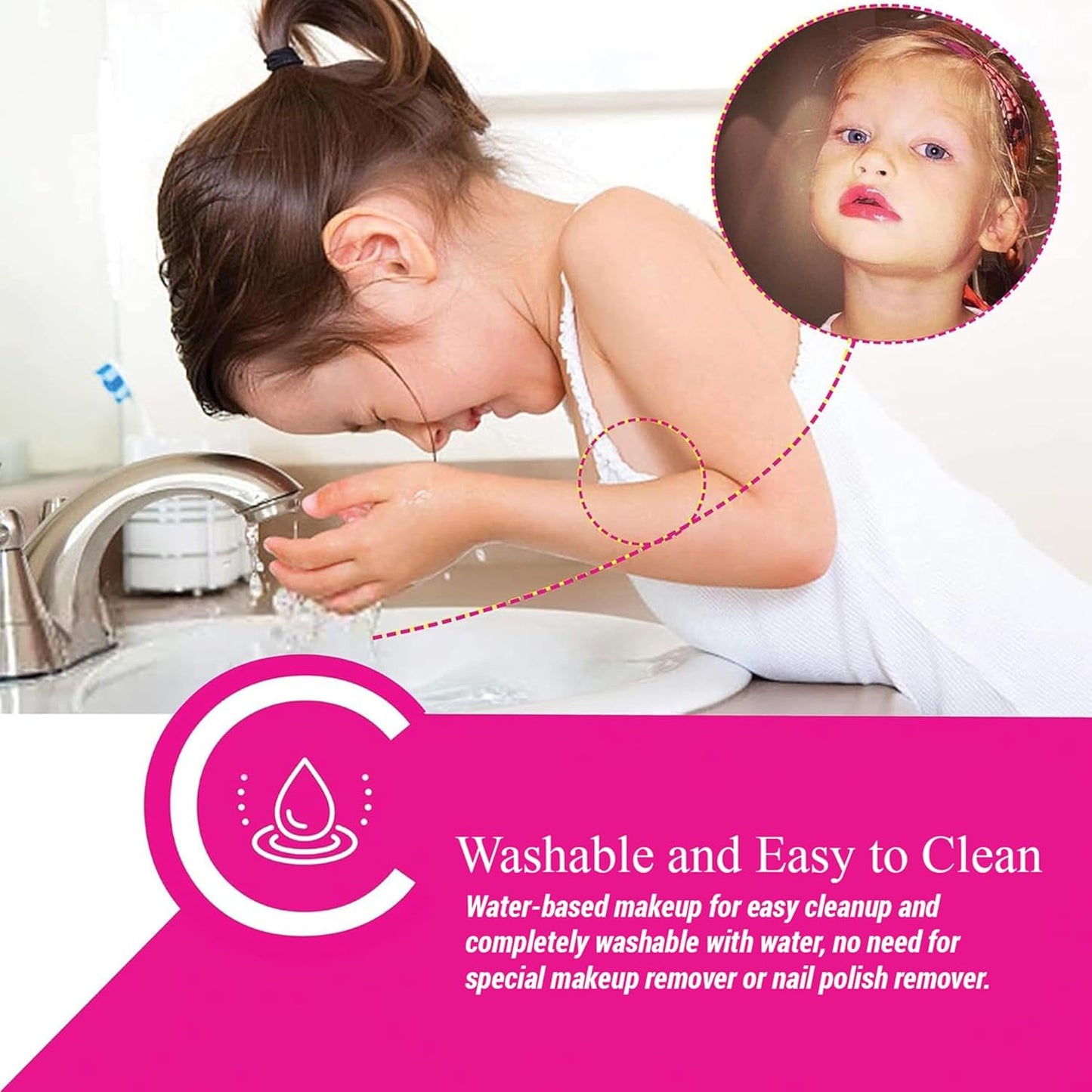 LOL Surprise Cosmetic Compact Set Includes Mirror, 14 Lip glosses, 8 Eye Shadow, 4 Blushes & 4 Brushes Safe & Non-Toxic Colorful Portable Foldable Makeup Beauty Kit for Girls, Townley Girl