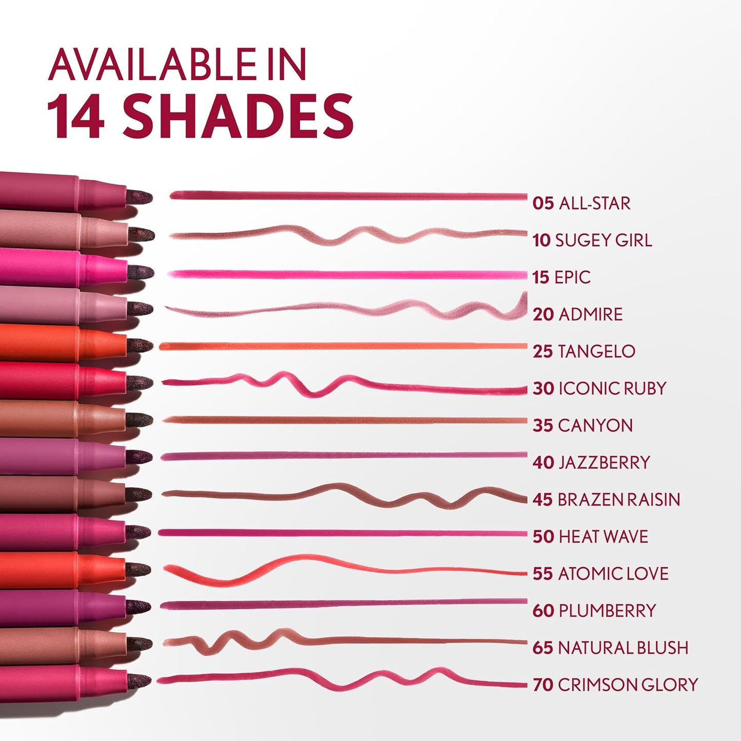 COVERGIRL Outlast, 40 Jazzberry, Lipstain, Smooth Application, Precise Pen-Like Tip, Transfer-Proof, Satin Stained Finish, Vegan Formula, 0.06oz