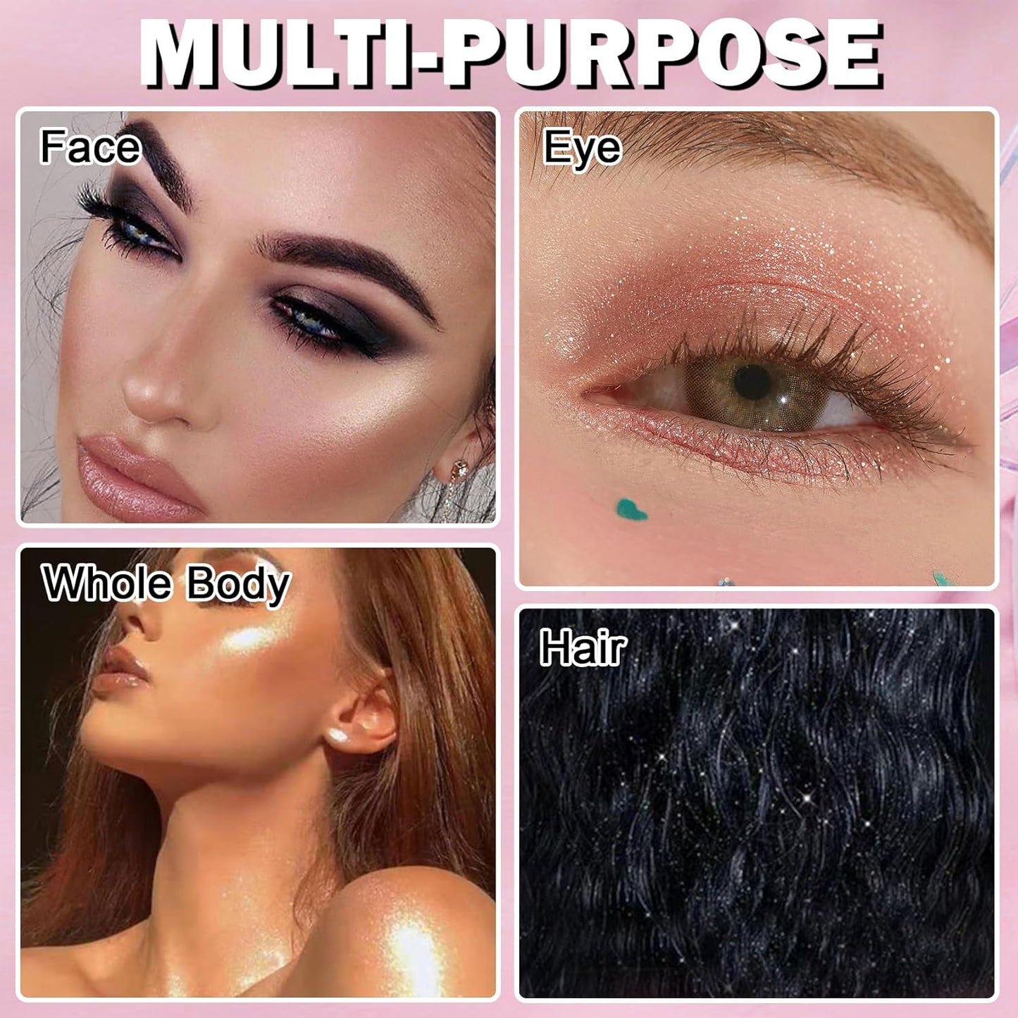 White Highlighter Makeup Palette Face Highlighter Powder Iluminadores De Maquillaje Narutal Shimmer Glitter Highlighter Contour Powder Makeup Palette-01 Pearl White