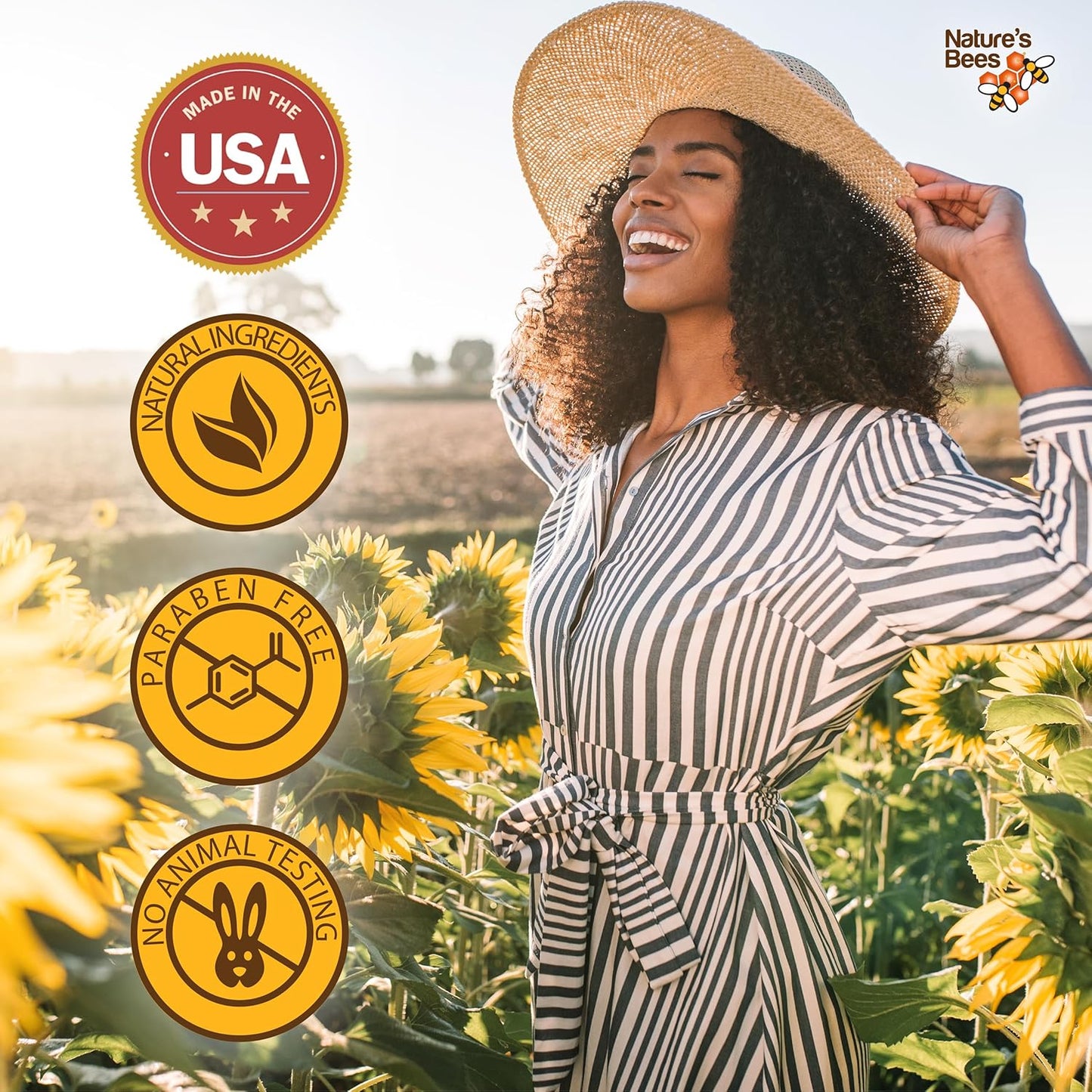 Nature's Bees, Cocoa Butter Lip Balms, Lip Moisturizer Treatment - Pack of 72, (Original Variety Assortments - Original, Olive Oil, Mango Butter, Shea Butter)