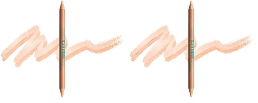 NYX PROFESSIONAL MAKEUP Wonder Pencil, Multi-Use Micro Highlighter & Concealer Stick - Medium Peach (Pack of 2)