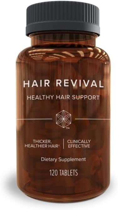 Isagenix Hair Revival - Natural Hair Growth & Thickening Supplement - Supports Healthy Scalp - Formula Contains Biotin, Amino Acid, Banana Flower Extract & More - 120 Tablets (60 Servings)