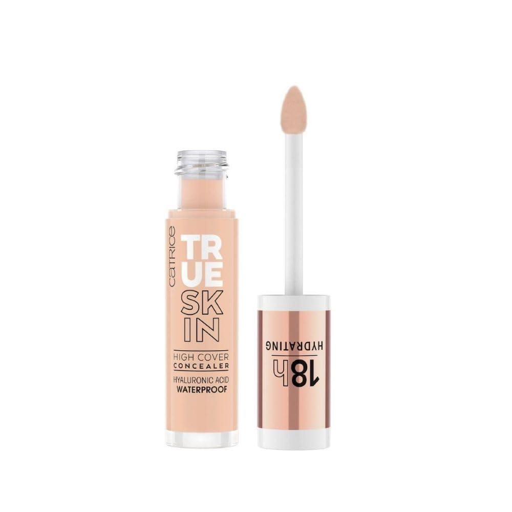 Catrice | True Skin High Cover Concealer (010 | Cool Cashmere) | Waterproof & Lightweight for Soft Matte Look | With Hyaluronic Acid & Lasts Up to 18 Hours | Vegan, Cruelty Free