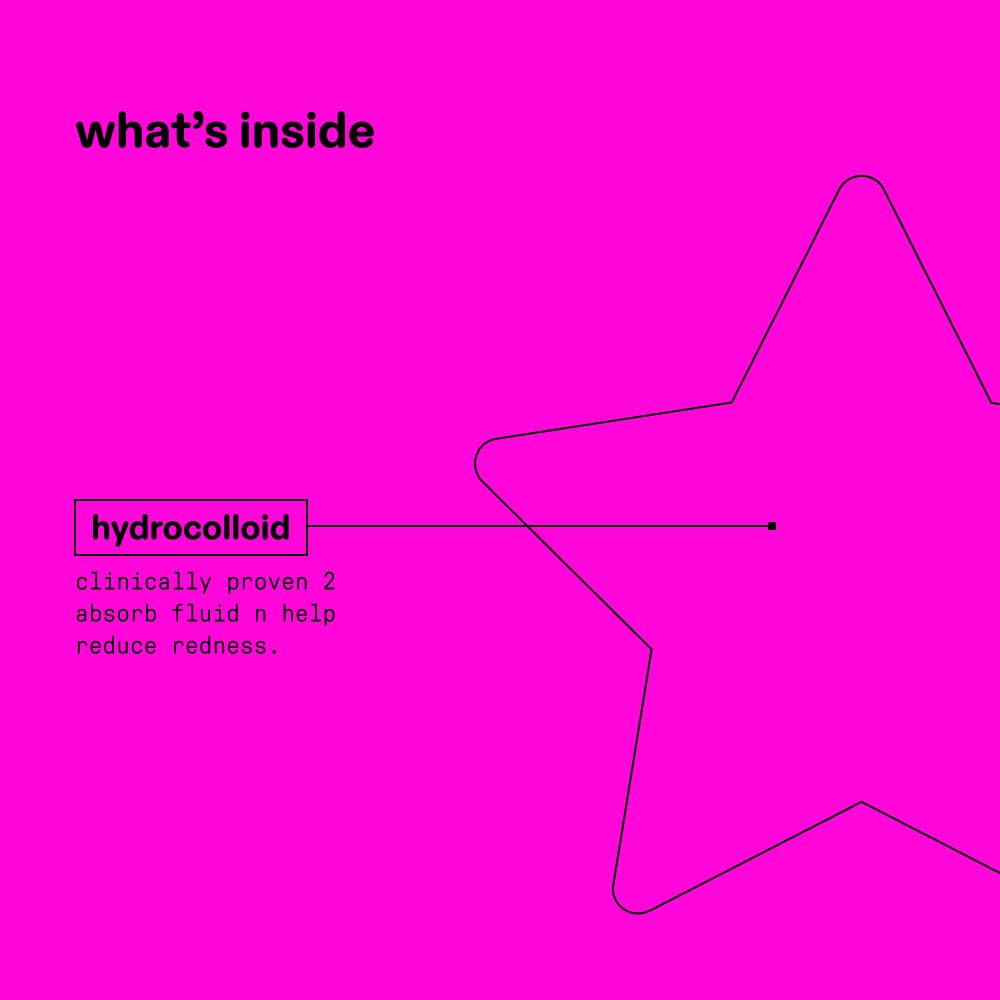 Starface Party Pack BIG PACK Hydro-Stars, Colorful Hydrocolloid Pimple Patches, Absorb Fluid and Reduce Redness, Cute Star Shape (96 Count)