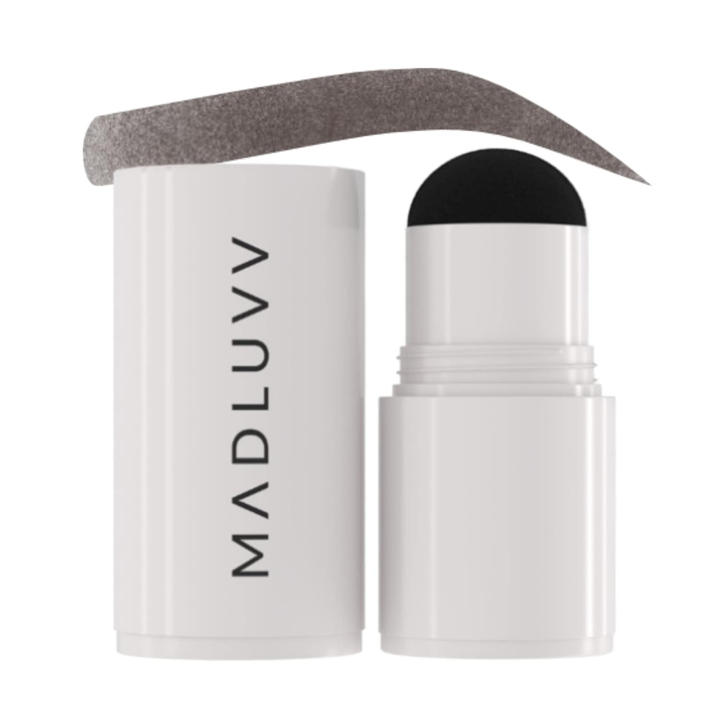 MADLUVV Brow Stamp Refill* - Color Stamp for Brows & Root Touch Up for Women & Men, Instantly Conceal Hair Loss, Grey Hair, Thinning Hair with Stain-Proof/Smudge-Proof Powder Formula (Dark Brown)