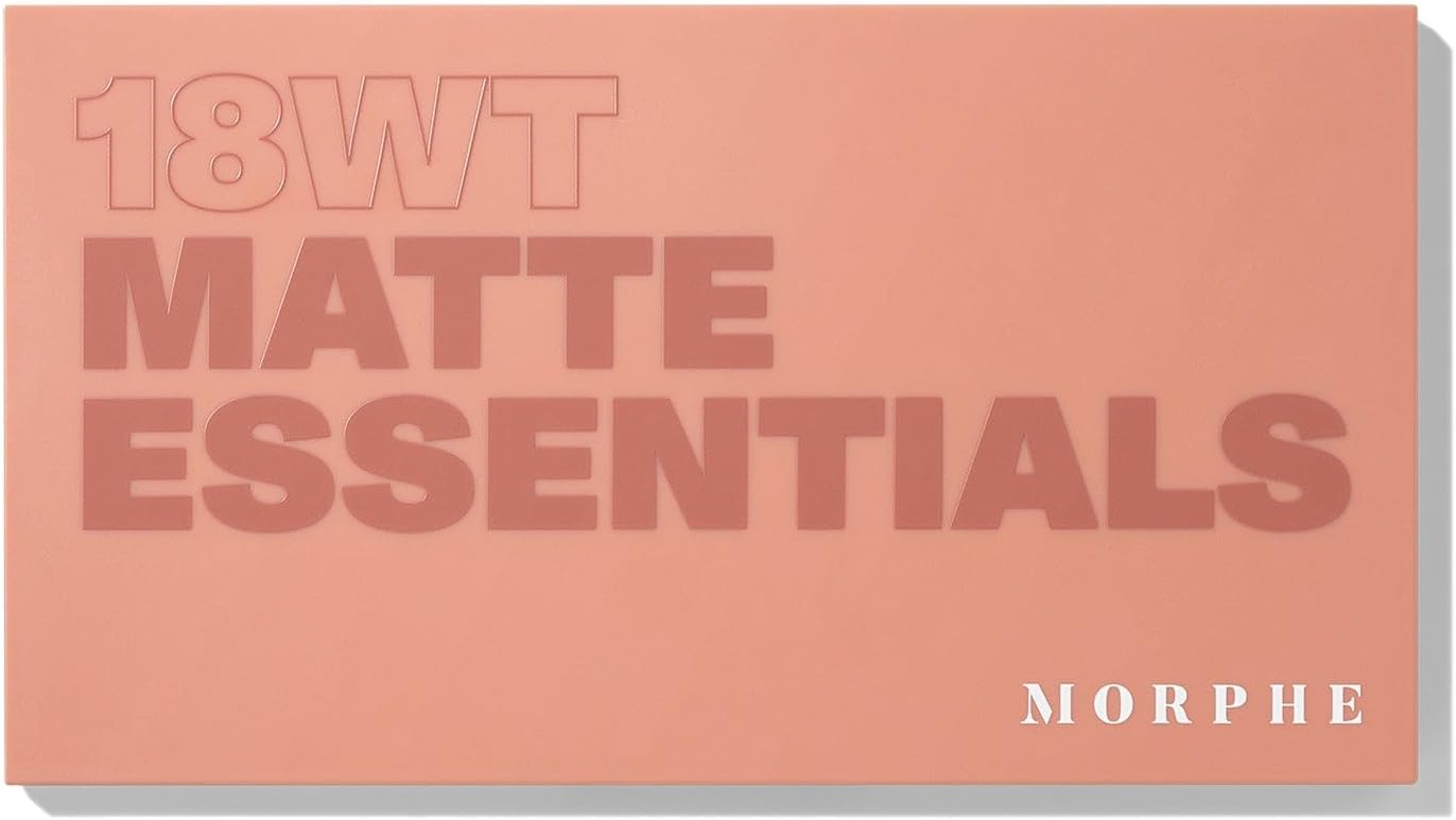 Morphe 18WT Makeup Palette - Matte Essentials Artistry Palette with Warm Toned, All-Matte Shades - Made to Build, Blend & Layer Flawlessly for Everyday, Versatile Makeup Looks (0.68 oz)