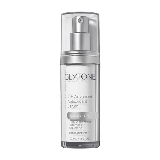 Glytone Age-Defying C+ Vitamin C Serum for Face | 20% Vitamin C, E and Squalane Antioxidant Complex | Reduces Fine Lines & Wrinkles | Hydrating & Anti-Aging Facial Serum for All Skin Types | 1 Fl Oz
