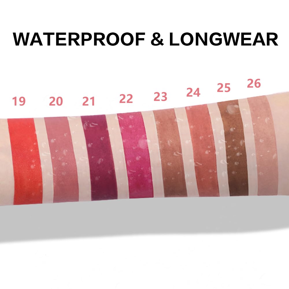 BINGBRUSH Lip Crayons Matte Longwear Lipstick Pack Set,Moisture Smooth Lipliner With Built-in Sharpener Ultimate Super Stay Ink Lip Crayon for Makeup-Waterproof Velvet Lipgloss Lip Stain(22#Maroon)