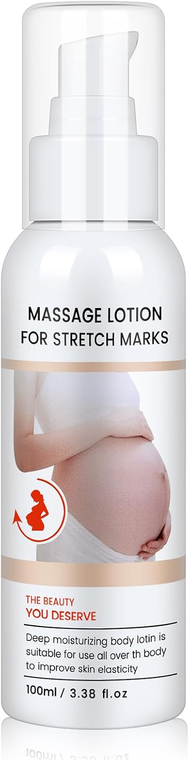 Stretch Mark Cream for Pregnancy - Brightening and Moisturizing with Collagen and Avocado Extract - Promotes Skin Elasticity and Fades Postpartum Stretch Marks - for Use on The Tummy, HIPS - 3.38 oz