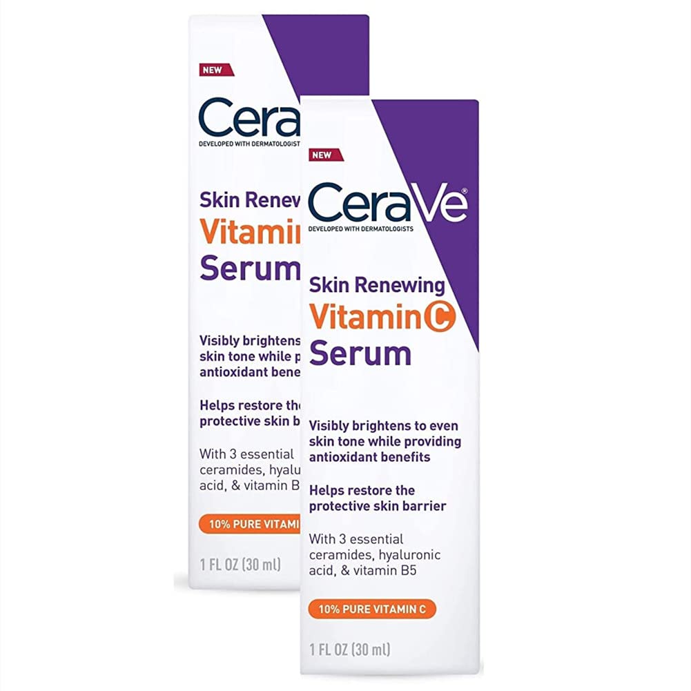 Vitamin C Serum with Hyaluronic Acid for CeraVe 1Oz (PACK 2)