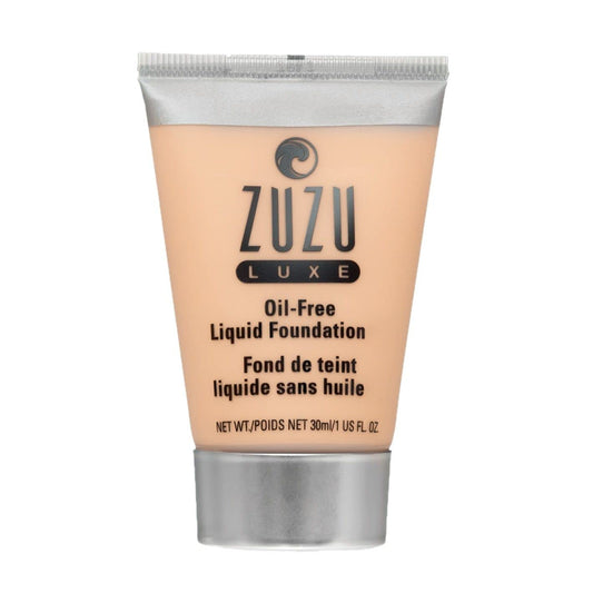 Zuzu Luxe,Oil Free Liquid Foundation (L-6),1 fl oz,Infused with vitamins A,E, aloe to keep skin supple and resilient. Natural, Paraben Free, Vegan, Gluten-free, Cruelty-free, Non GMO.