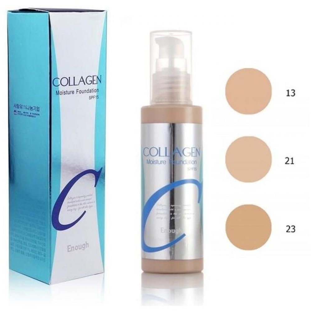 Enough Collagen, Moisture Foundation, SPF 15, 23, 3.38 fl oz (100 ml)