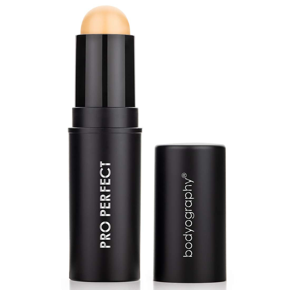 Bodyography Pro Perfect Foundation Stick - Demi-Matte Finish with A Natural Look - Enhancer for Concealing, Highlighting, and Contouring - Vitamin C & E (Wheat)