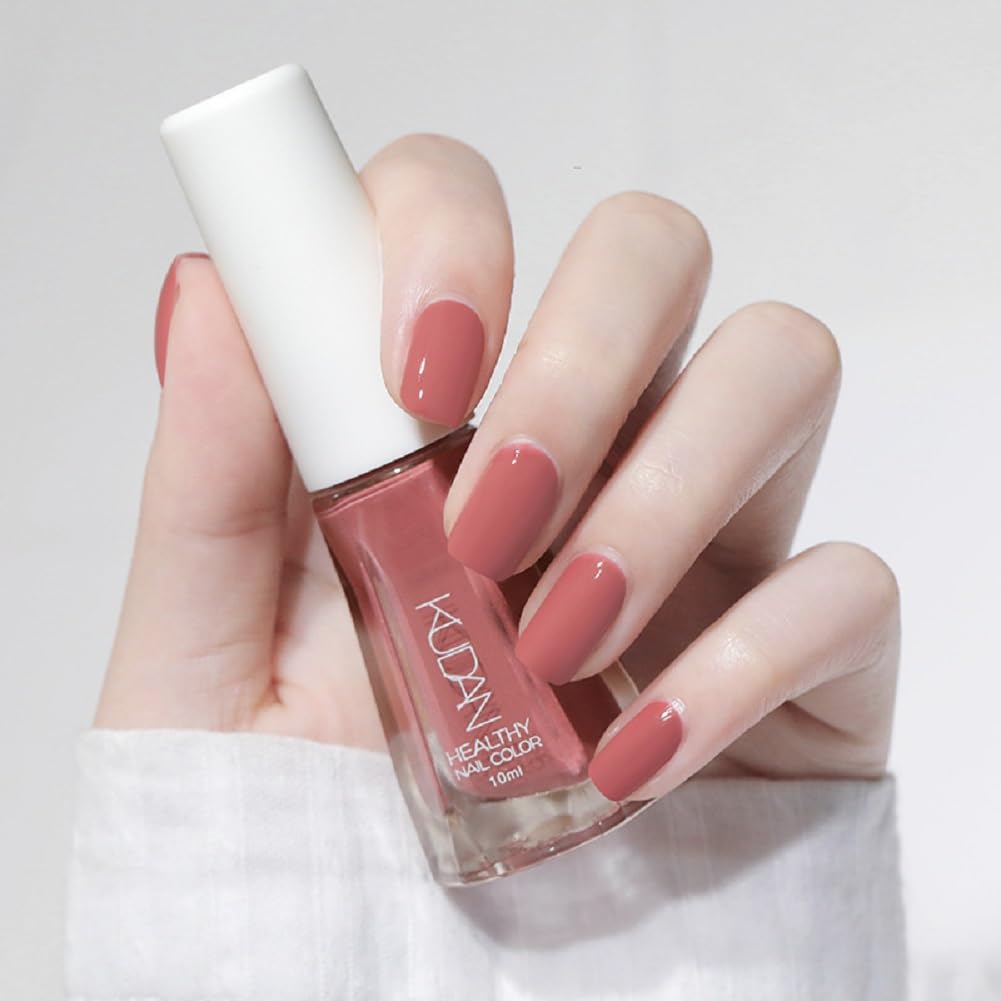 Nail Polish set - Nail Lacquer Quick Dry, Full Size, Vibrant, Colorful, Trendy, Glitter, Glossy, Metallic, Matte Nail Art Nail Shades (N12 Bean paste red, 52g)