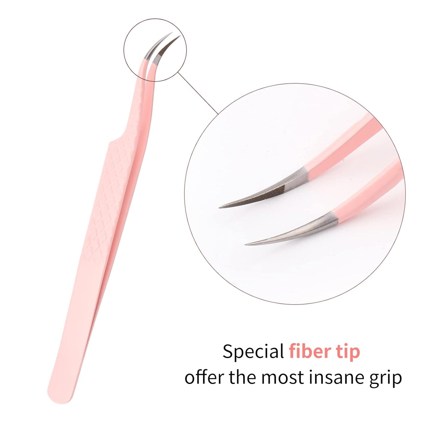 Eyelash Extension Tweezers FADLASH Volume Lash Tweezers Precision Curved Tip Lash Extension Tweezers Isolation & Volume Techniques Professional Application Tools