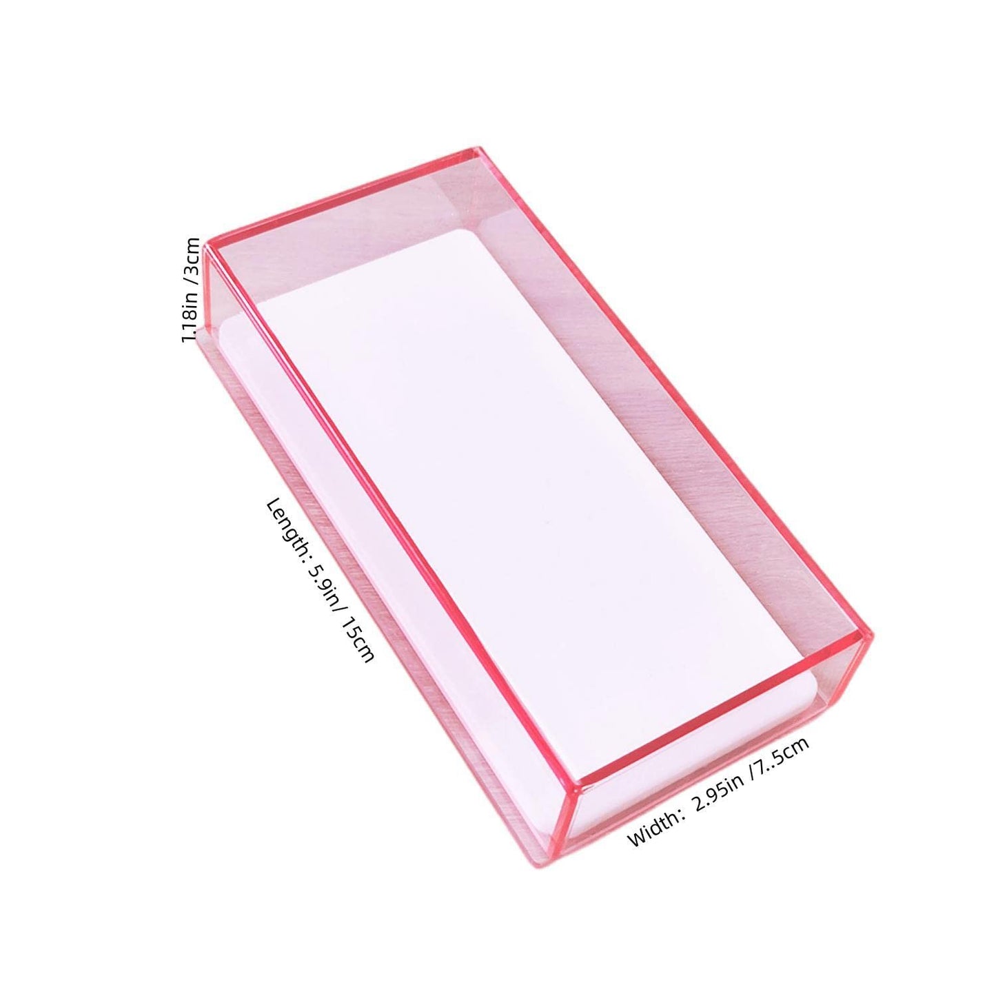 Eyelash Grafting Pallet with Cover, Dust-proof Acrylic Lash Tile holder, Eyelash Extensions Storage Gasket Pads (Transparent Pink S)