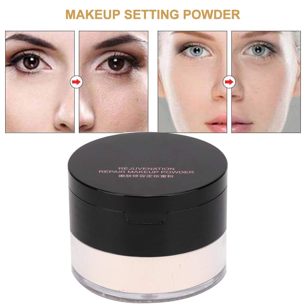 Sonew Makeup Finish Loose Powder, Oil Control ing Moisturizing Makeup Setting Powder for Face, Hair - 15g (02#Ivory White)
