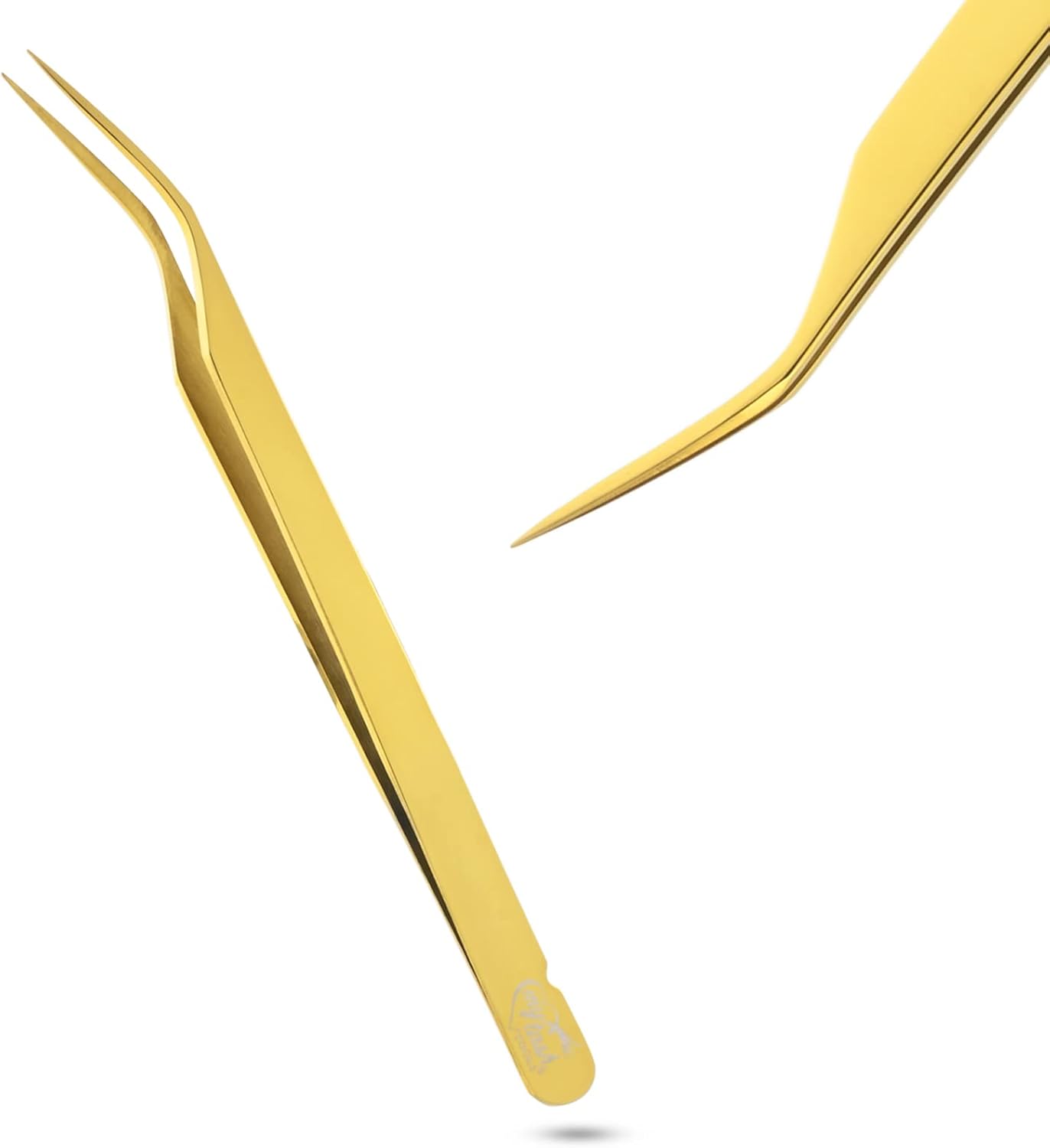 My Lash Tools New Isolation Lash Tweezers For Eyelash Extensions Best for Individual Isolation & Classic Lashes Japanese Stainless Steel Lightweight Precision Lashing Twisers (Gold)