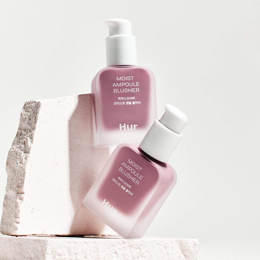 Moist Ampoule Blusher with 50% Moisture Essence | Hydrating & Long-Lasting Blush | 0.68fl.oz (9 Shades) - Lavender Flush