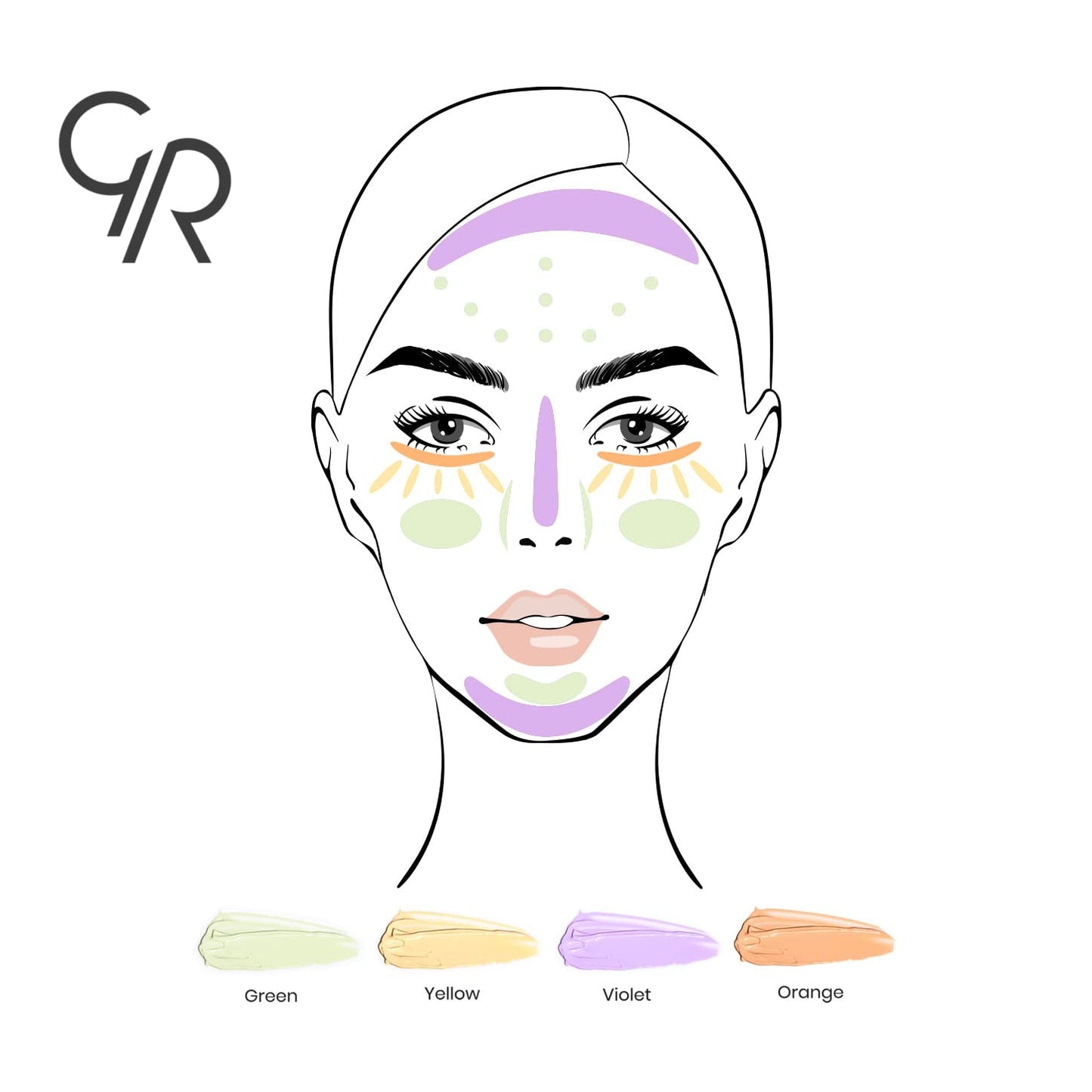 Golden Rose Makeup CC Cream Color Correcting Primer - (Yellow)