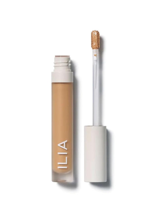 ILIA - True Skin Serum Concealer | Non-Comedogenic, Cruelty-Free, Vegan, Safe For Sensitive Skin, Reduces Appearance of Dark Circles + Blemishes (Nutmeg SC4, 0.16 oz | 5 ml)