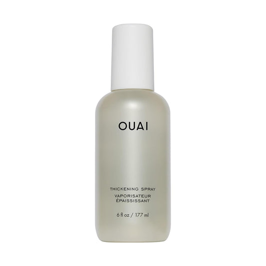 OUAI Hair Thickening Spray - Thickening & Volumizing Spray for Instantly Thicker, Fuller-Looking Hair - Protects, Strengthens & Repairs with Amaranth Peptide & Amino Acids (6 Fl Oz)