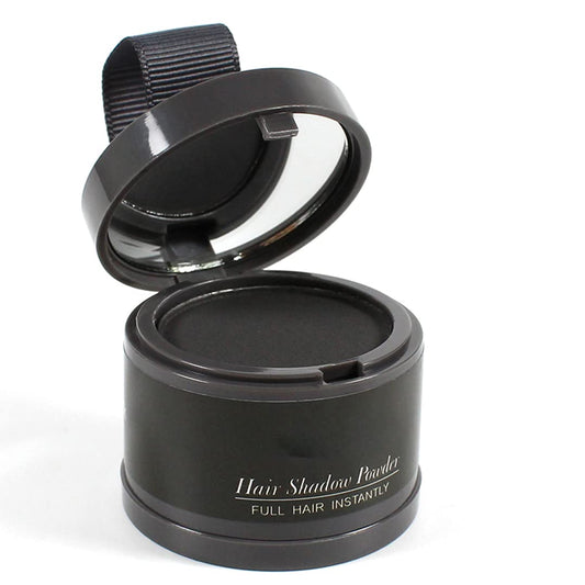 Hairline Powder (Black) Hair Color Shadow, Instantly Cover Gray Hair, Touch-Up for Thin Hair - 4g