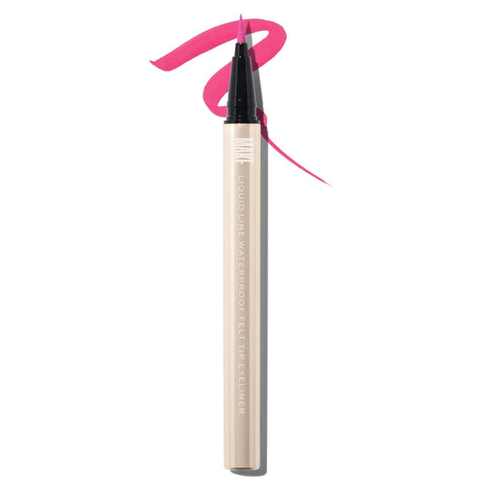 MAKE Beauty Liquid Line Waterproof Liquid Eyeliner Pen. Smudge-Proof Felt Tip for Precise Application of Lines, Wings, and Graphics. Long Lasting Eye Liner - Shade, Pink Star