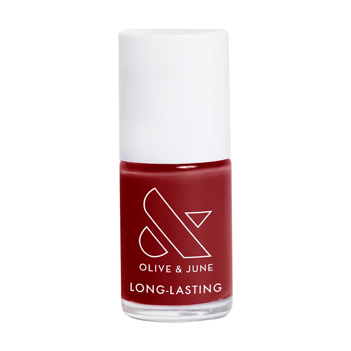 Olive & June Long Lasting Nail Polish | Plump Gel-Like Finish No Lamp Needed | Lasts up to 10 days | Salon-Quality Color at Home | 15-Free, Vegan & Cruelty-Free Chip-Resistant | Cozy Up | Brick Red