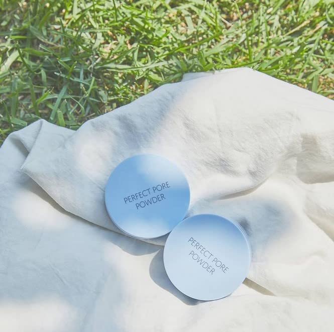 THESAEM Saemmul Perfect Pore Powder - Oil & Sebum Control Long Lasting Silky Face, Skin Soothing & Purifying with Green Tea Water and Tea Tree Extract, 0.18oz. 2 Pack