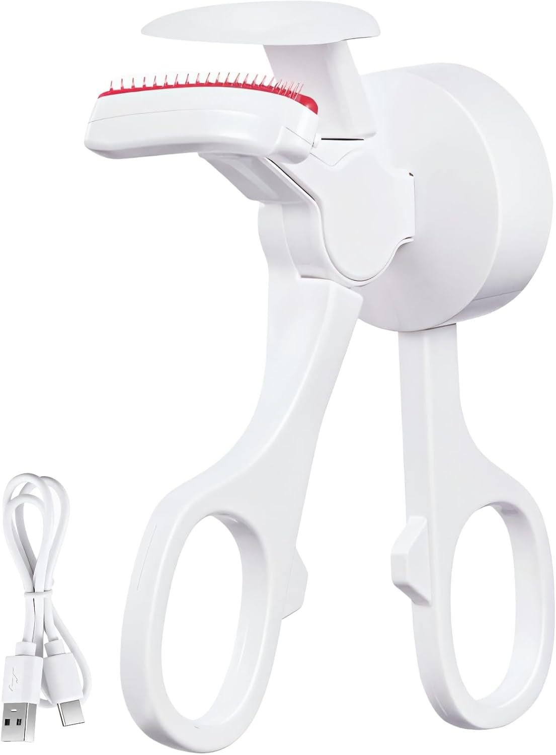 Heated Lash Curler, C-Shaped Intelligent Eyelash Curler, 3-Level Temperature Control, USB Rechargeable Electric Eyelash Styler, Portable Design, Personalized Curling Experience