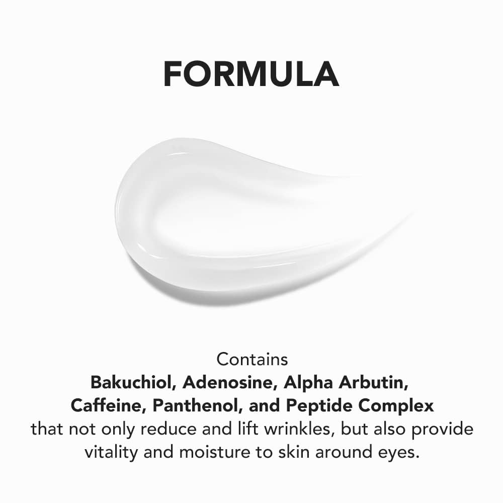 [SKIN&LAB] Bakuchiol Eye Serum with Caffeine, Roll-on Korean Under Eye Serum, Anti-Aging Wrinkle Care for Fine Lines, vegan, cruelty-free, 0.5 fl. Oz