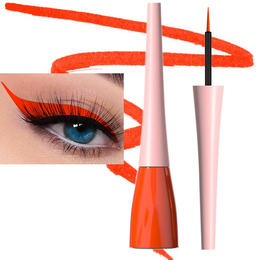 evpct 1Pcs Tomato Liquid Eyeliner Makeup Waterproof Tomato Eye Liners for Women, Eyes Wing Eyeliner Stamps Shapes Colored Eyeliner delineador de ojos a prueba de agua contra el agua blanco para ojos