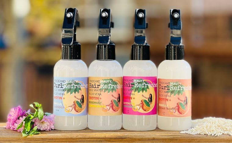 NEW Fermented Rice Water for Hair Growth - Infused with Rosemary, Biotin, Caffeine, Keratin Vegan Non-Greasy Spray Naturally Thicker, Longer, Softer Men & Women (12 OUNCES, Rosemary Lemongrass)