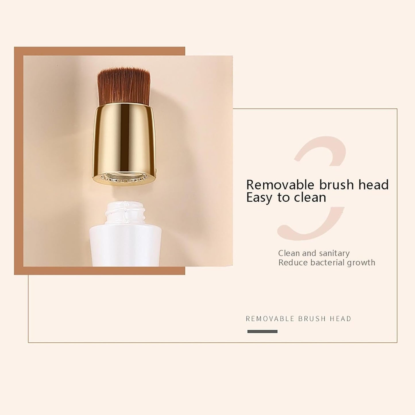 Happyhours 2 in 1 Foundation Anti-Wrinkle Concealer with Built-in Brush, Novo Foundation and Concealer Double Head Makeup Stick, Waterproof Long Lasting Anti-Wrinkle Concealer Foundation (2Pcs-01)