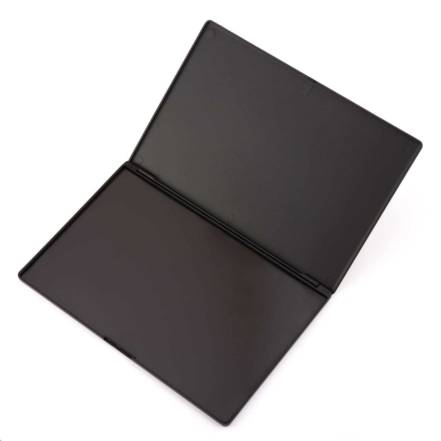 Large Empty Magnetic Plastic Eyeshadow Makeup Palette with 15Pcs Adhesive Empty Palette Metal Stickers for Eyeshadow Lipstick Blush Powder