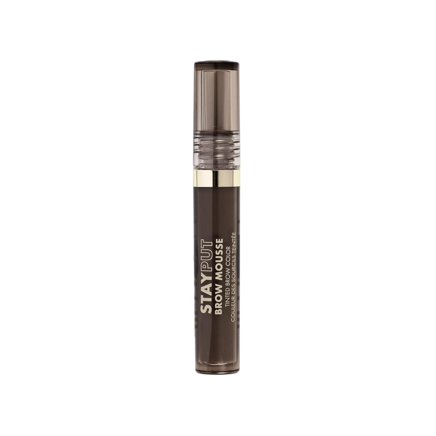 Milani Brow Tint- Stay Put Tinted Brow Mousse, Nourishing, High-Pigment infused with Shea Butter, Jojoba Seed Oil & Panthenol Vitamin B5 - Brown Black