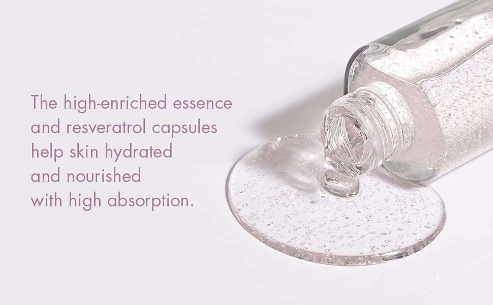 leegeehaam Dr.Ceuracle Vegan Active Berry First Essence - Antioxidant Hydrating Serum with Resveratrol Capsules for Rejuvenation (150ml / 5.07 fl. oz.)