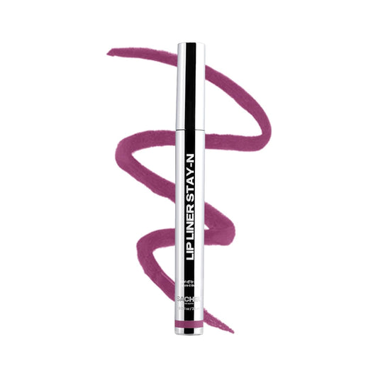 Sacheu Lip Liner STAY-N Peel Off Lip Stain — Long Lasting Matte Lip Tattoo Transfer Proof Lipstain Infused with Hyaluronic Acid & Vitamin E for All Skin Types — Vegan & Cruelty-Free, PLUMped