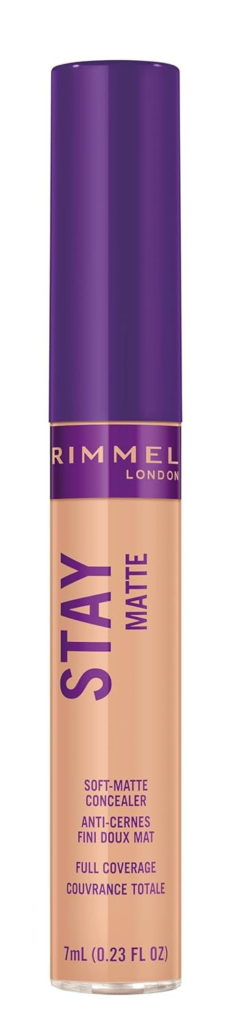 Rimmel London Stay Matte - 111 Fair - Concealer, 24-Hour Wear, Shine Control, Fights Free Radicals, 0.23oz
